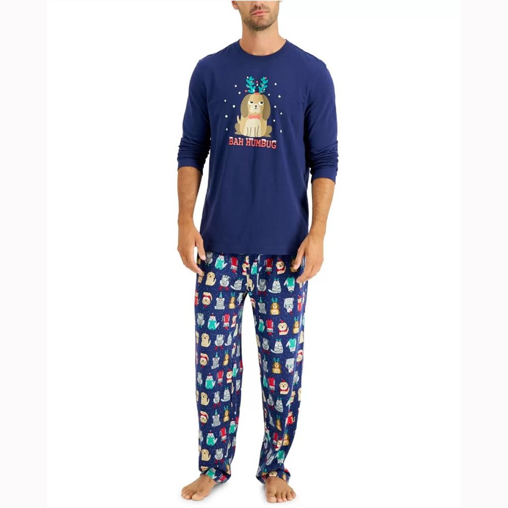 Matching Men's Bah Humbug Family Pajama Set
